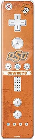 Skinit Decal Gaming Skin Compatible with Wii Remote Controller - Officially Licensed Oklahoma State University Vintage Design in Saudi Arabia