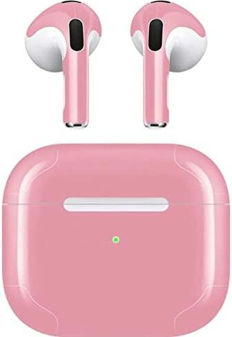Skinit Skinit Audio Audio Skin متوافق مع Apple Airpods (الجنرال الثالث ، 2021) - Skinit مصمم في الأصل تصميم وردي فاتح in Saudi Arabia