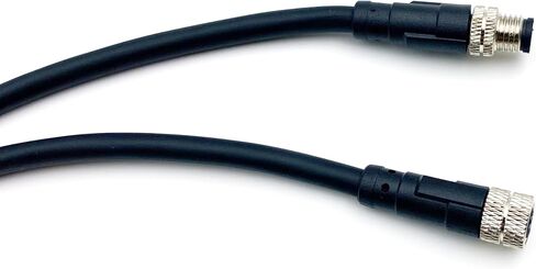 3.28ft M8 8 Pin Male to Female Connector Cable, A Code Straight Profibus Cable Female to Male Electrical PVC Sensors Cable Industrial Molded Cable for Fieldbus Module AWG24 60V 2A (1 Meter) in Saudi Arabia