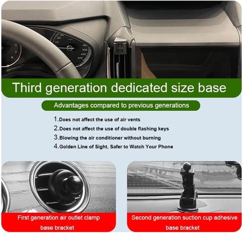 Car Phone Holder for Subaru Crosstrek/Impreza Auto Accessories [Only for 2018-2023 Crosstrek & 2017-2023 Impreza] [Auto Lock Hands Free Cell Phone Mount Car fits for iPhone & All Smartphones] in Kuwait
