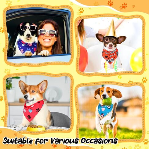 Reginary 120 Packs Dog Bandanas Bulk Dog Scarf Adjustable Holiday Pet Scarf Washable Dog Scarves Scarf Triangle Dog Drool Bibs for Dog Pet Costume Supply (Summer Series) in Saudi Arabia