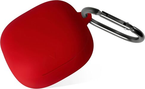 علبة سيليكون Geiomoo لـ Anker Soundcore Liberty 5 ، غطاء وقائي مرن ناعم مع Carabiner (أسود) in Kuwait