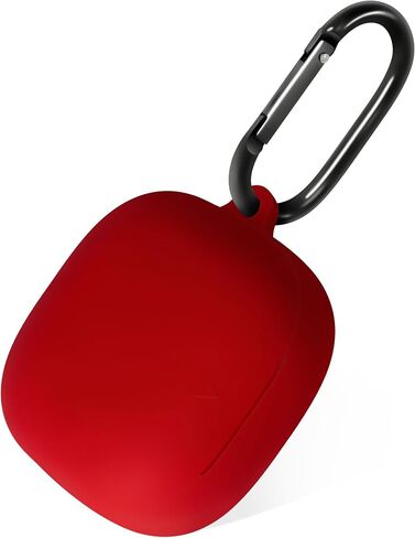 علبة سيليكون Geiomoo لـ Anker Soundcore Liberty 5 ، غطاء وقائي مرن ناعم مع Carabiner (أسود) in Kuwait