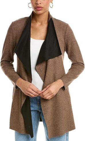 NIC+ZOE womens Lounge Around Jacket Casual Blazer, Chestnut, Small US in Saudi Arabia
