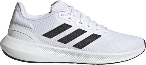 adidas Men's Run Falcon 3.0 Shoe, White/Black/White, 11.5 in Saudi Arabia