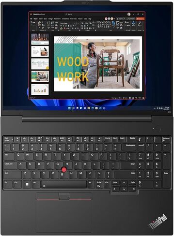 Lenovo ThinkPad E16 Business Laptop (16" FHD+, Intel 13th Gen i5-1335U, 16GB RAM, 512GB SSD), Backlit Keyboard, Fingerprint Reader, IST Hub, FHD Webcam, Ethernet, Wi-Fi 6, Win 11 Pro, Black in Saudi Arabia
