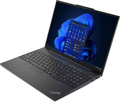 Lenovo ThinkPad E16 Business Laptop (16" FHD+, Intel 13th Gen i5-1335U, 16GB RAM, 512GB SSD), Backlit Keyboard, Fingerprint Reader, IST Hub, FHD Webcam, Ethernet, Wi-Fi 6, Win 11 Pro, Black in Saudi Arabia