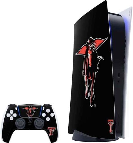 Skinit Decal Gaming Skin Compatible with PS5 Bundle - Officially Licensed Texas Tech University Bold Design in Saudi Arabia