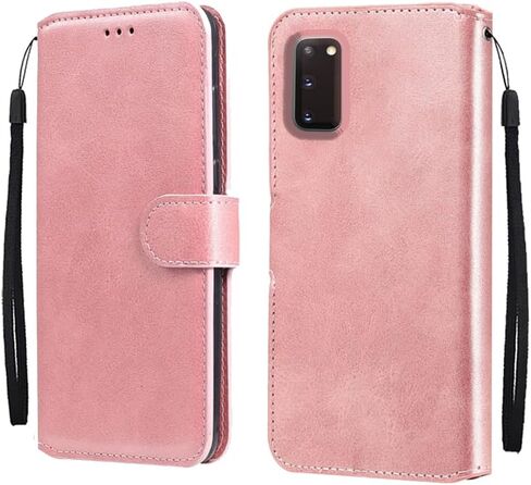 for Samsung Galaxy S20 (Only) Wallet Case Kickstand Premium PU Leather Folio with Stand Card Slot Magnetic Flip Cover [TPU Interior Case] Compatible with Samsung S20 (Pink) in Saudi Arabia