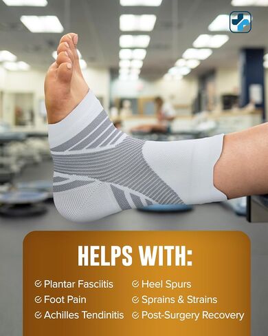 Doctor's Select Copper Ankle Sleeve - Copper Foot Compression Sleeve, Ankle Brace for Women, Compression Socks for Plantar Fasciitis Women, Sleeve for Sprained Ankle, Pink in Saudi Arabia
