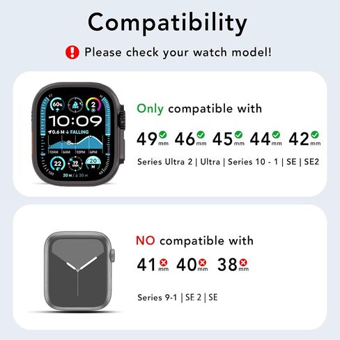 SPGUARD Bands Compatible with Watch 10/Ultra 2/Ultra,Nylon Band for iWatch 46mm/42mm/44mm/45mm/49mm Watch Series 10/9/8/7/6/5/4/3/2/1/SE/SE2 Accessories Loop Sport Strap in Saudi Arabia