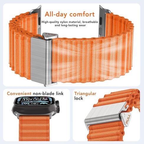 SPGUARD Bands Compatible with Watch 10/Ultra 2/Ultra,Nylon Band for iWatch 46mm/42mm/44mm/45mm/49mm Watch Series 10/9/8/7/6/5/4/3/2/1/SE/SE2 Accessories Loop Sport Strap in Saudi Arabia