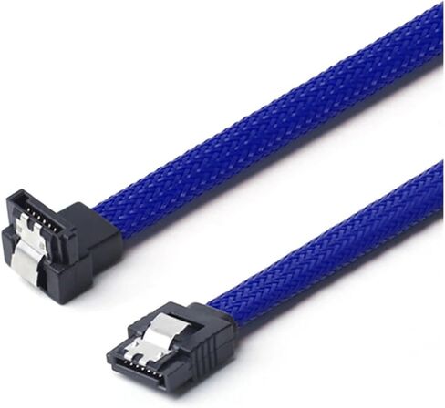 SSD HDD SATA 3.0 III Data Cable to SSD HDD Hard Disk Drive Cord Sata3 Straight Right Angle 6Gb/s for Gigabyte Motherboard(0.5m1PCS,4) in Saudi Arabia