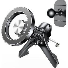 Kaistyle for MagSafe Car Mount Vent【Strong Magnets】 Magnetic Phone Holder for Car Phone Holder【360° Rotation】 Vent Phone Mount for car Accessories fit iPhone 16 15 14 13 Pro Plus Max
