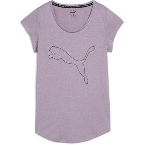 PUMA Women's Performance Cat Tee, Garnet Rose Heather in Saudi Arabia