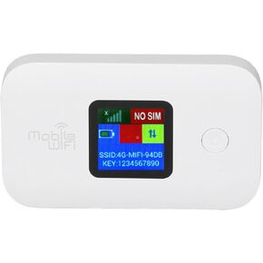4G Mobile WiFi Router Secure and Encrypted 300Mbps WiFi Hotspot for 10 Users Sharing, for Smart Televisions Computers Grey 1 Piece