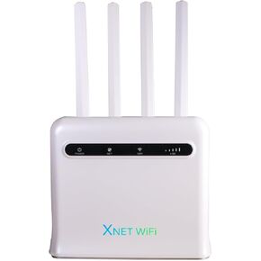 XNetWiFi XPro Router – Dual-Band 4G SIM WiFi Router – High-Speed Internet for Rural Homes, RVs, Business Backup & Off-Grid Living – No Contracts – Easy Plug & Play Setup