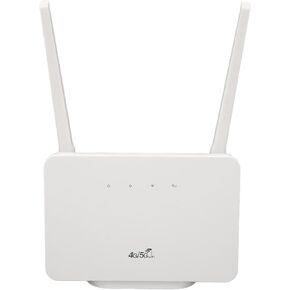 Wireless Network Router, Portable Router Wide Application 4G LTE 50 Mbps Upload Speed 150Mbps Download Speed with Power Adapter for Outdoors for Travel (US Plug)