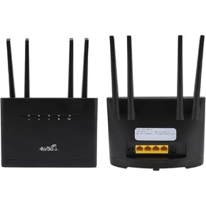 Keenso Unlocked 4G LTE Wireless Router Stable 300Mbps Mobile WiFi Hotspot Router with Antennas for Home Office Use (US Plug)