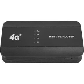 Portable 4G WiFi Mobile Hotspot Router with 300Mbps Speed for Travel, Shareable by 10 Users