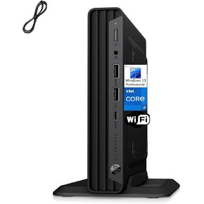 HP EliteDesk 800 G6 Business Mini Desktop, Intel Octa-Core i7-10700, 16GB DDR4 RAM, 1TB PCIe SSD, WiFi, Bluetooth, Type-C, 3.13 lb, Windows 11 Pro