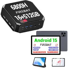 10.95 بوصة في الخلية 1920 × 1200 شاشة تعمل باللمس Android 15 Tablet & A6 Model (أسود ، AMD Ryzen7 6800H CPU ، 4.7 جيجا هرتز ، ذاكرة الوصول العشوائي 16 جيجا بايت ، 512 جيجا بايت SSD)