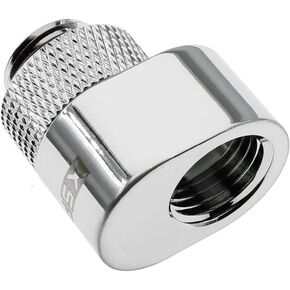 XSPC G1/4 Rotary 7mm Offset Adapter Fitting, Chrome