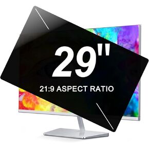 2-PACK 29 Inch Privacy Screen for Computer Monitor - Width: 26.54 Inch X Heigth: 11.22 Inch - Anti Spy Computer Screen Privacy Shield - Anti Scratch Screen Protector - 21:9 Widescreen Monitor