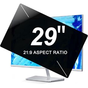 2-Pack 29 Inch Computer Privacy Screen Shield - Width: 26.54 Inch X Heigth: 11.22 Inch - Eye Protection Anti-Blue Light Anti Scratch Anti Spy Privacy Protector Film - 21:9 Widescreen Monitor