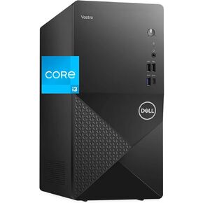 Dell Vostro 3030 Tower Desktop Computer, Intel Core i3-14100 (Beats i5-11400), 64GB RAM, 1TB NVMe SSD, HDMI, 2-Monitor Support, Wi-Fi, Bluetooth, Windows 11 Pro, Black