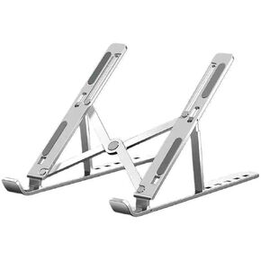 Laptop Stand Folding Heat Dissipation Aluminum Alloy Stand Portable Storage Lift Laptop Stand(Black)