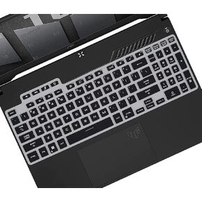 RAYA Silicone Keyboard Cover for ASUS TUF 2022 A15 / A17 / F15 / F17 Gaming Laptops & ASUS TUF 2023 A15 / A16 / A17 / F15 / F17 & ASUS TUF 2024 A15 Gaming Laptops (Black)
