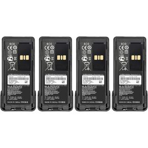 (4PCS) PMNN4489B Battery PMNN4489 [Upgraded] for Motorola Impres ATEX XPR3500E XPR5380E XPR7000E XPR7350E XPR7380E XPR7550E DP2600 XIR-P6600 GP3338DLKP DGP5050 Two Way Ra-dio Battery