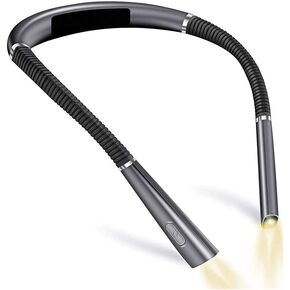 Neck Reading Light Neck Lights Handsfree Book Light Read Lamp Portable USB Rechargeable Book Lighting (Color : E, Size : As Shown)