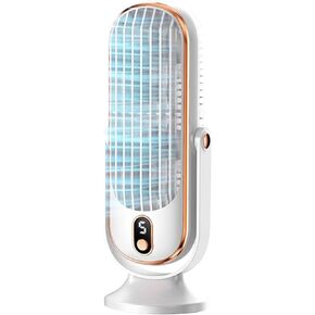 Desktop Portable Small Fan with USB Plug Vehicle Household Mini Fan, 5 Speed Settings, Powerful Airflow, Quiet, Cool, User Friendly Display (Pink)