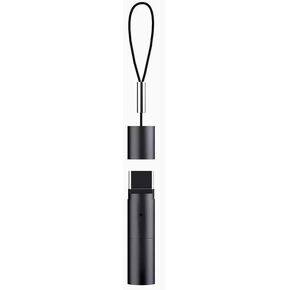 C-Type Interface New Portable Mini Lighter USB igniter Windproof Portable Lighter, Suitable for Carrying flameless and airless igniters for Outdoor Travel (Black)