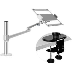 OL-1S OL-2S الألمنيوم متعدد الوظائف 10 "-17" ERGONDAMICS DESMACT STAND حامل الحامل الكامل MOTION MOTION MOTION MOTING GROMMET TRAINY (OL-2S Silver)