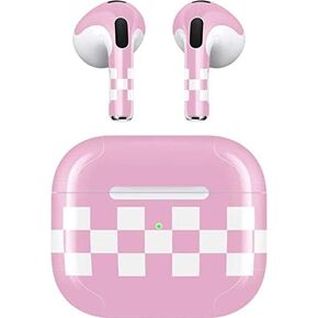 Skinit Decal Audio Skin Compatible with Apple AirPods (3rd Gen, 2021) - Skinit Originally Designed Pink Checkerboard Design