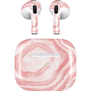 Skinit Skinit Audio Audio Skin متوافق مع Apple Airpods (الجنرال الثالث ، 2021) - Skinit تصميم وردي رخامي في الأصل
