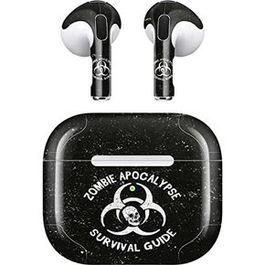 Skinit Skinit Audio Audio Skiner مع Apple Airpods (3rd Gen ، 2021) - Skinit في الأصل تصميم دليل بقاء Zombie Apocalypse