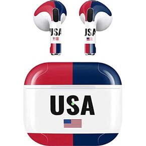 Skinit Decal Audio Skin Compatible with Apple AirPods (3rd Gen, 2021) - Skinit Originally Designed American Flag Color Block Design