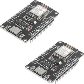 ESP8266 NodeMCU WiFi Development Board (2 Pack) - USB Type-C with CH340, Compatible with Arduino IDE for IoT Projects and DIY Electronics