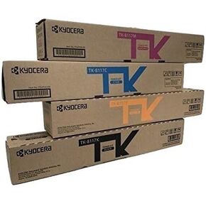 TK8117K 1T02P30US0 Genuine Kyocera Toner Value Pack, B/C/M/Y