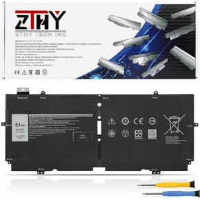 ZTHY 52TWH Laptop Battery 51Wh 4-Cell 7.6V Replacement for Dell XPS 13 7390 2-in-1 Series Notebook P103G P103G001 P103G002 MM6M8 0MM6M8 XX3T7 0XX3T7 Battery