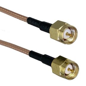 SMA Male Plug to SMA Male Connector RG316 Antenna Extension Cable for 4G LTE Router Wife Radio RF Coaxial Wire(6FT (2M))