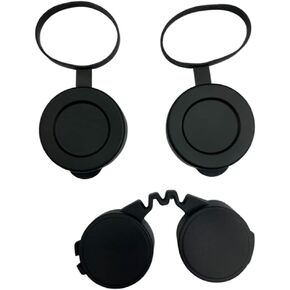 A&R Photo Two Front Objective Cap Cover and Rear Eyepiece Cap Cover Compatible with Celestron Nature DX 10X42 & 8X42 Binoculars with Lens Cleaning Cloth