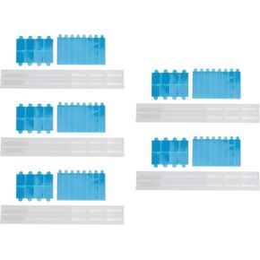 Privacy Screen Adhesive Strip, Plastic Slide Mount Holder Tabs, for Computer Monitors Laptops, with Cleaning Cloth, Suitable Home, Office