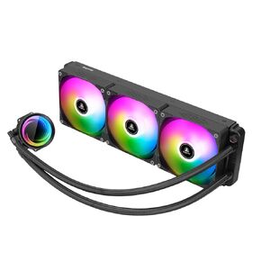 SEGOTEP Frozen 360 ARGB Desktop AIO Liquid CPU Cooler - TDP 280W - 360mm Radiator - 3x120 ARGB Fans - Infinity Mirror Lighting Design - Support LGA 1700/1200 & AM5/AM4 - Black Color