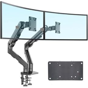 G55 Mechanical Spring 27 "-45" 42 "Big Double Screen Monitor حامل سطح المكتب 360 تدوير 5-16 كجم شاشة شاشة شاشة واسعة (مع محول)