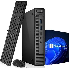 BTO HP ProDesk 600 G2 Mini Desktop Computer PC, Intel Core i5-6500T 6th Gen. Processor, 16GB DDR4 Ram, 512GB SSD, USB-C, WiFi, Keyboard & Mouse, Windows 11 Pro (Renewed)